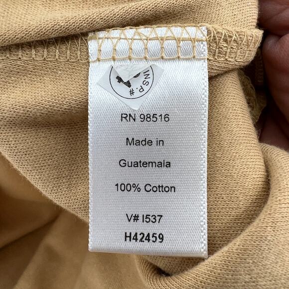 Coldwater Creek 2-Piece Turtleneck and Quilted Vest Size 1X Cream & Golden Ochre - Picture 12 of 13